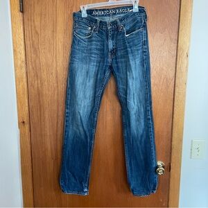 American Eagle Outfitters Men's Dark Blue Straight Jeans 29/32 slim straight